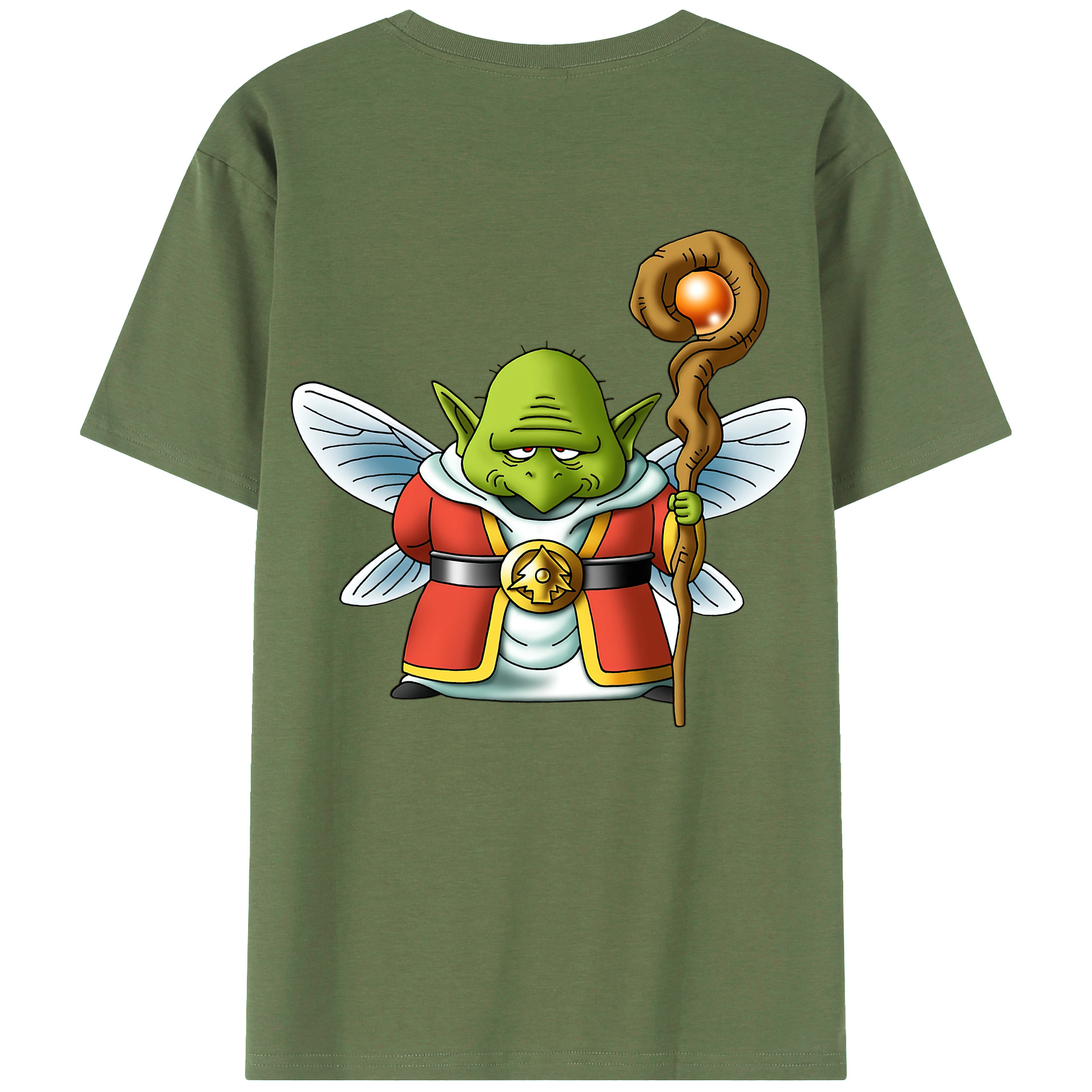 （画像用） ドラゴンクエスト Doragon Kuesuto Dragon Quest 綿100％ メンズ半袖Tシャツ（バックプリント） 通気性